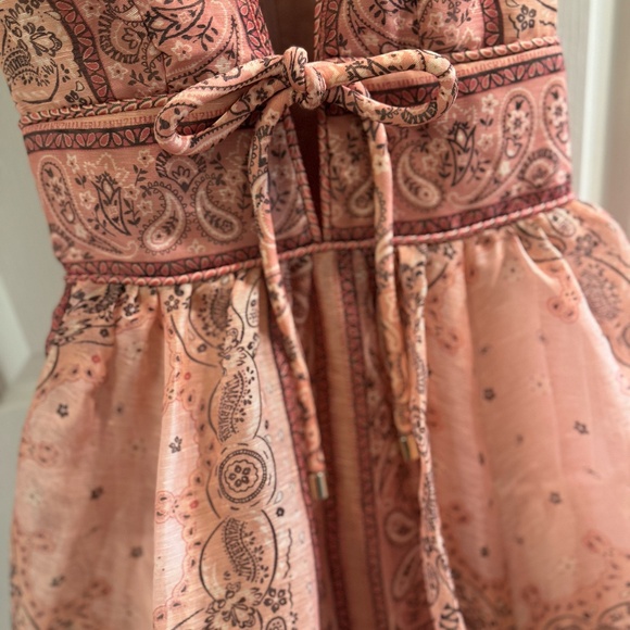 Zimmermann Pink Bandana Print Mini Dress Size 0 - Picture 4 of 10